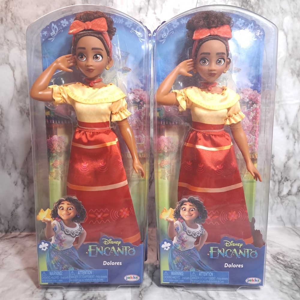 Disney Encanto Lot/2 11" Inch Prima DOLORES MADRICAL Mirabel COUSIN Fashion Doll